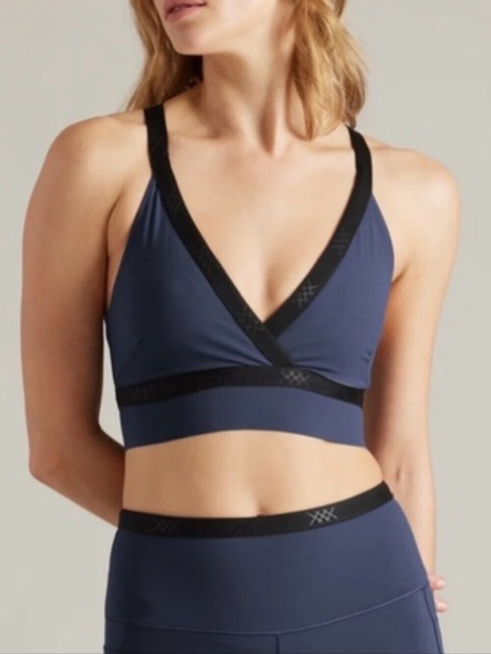 Rhone Banded Hi-Form Bra Navy Blue Size xsmall. New.